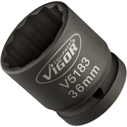 Impact wrench socket ∙ V5183 ∙ Attacco quadro, cavo, 3/4 di pollice (20 mm) ∙ Profilo a doppio esagono esterno ∙ Size 36 mm