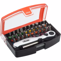 Clearly arranged in a sturdy, compact plastic box Work with screws in the workshop, industry, trade, at home and for hobby us ...