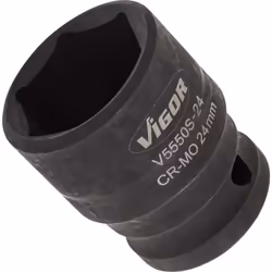 Vigor V5550S-24, Presa elettrica, 1/2", Metrico, 1 testina/e, 24 mm, Opaco