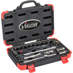 Socket set ∙ V2460N ∙ Attacco quadro, cavo, 1/2 di pollice (12,5 mm) ∙ Profilo esagonale esterno ∙ 10 – 32 ∙ Numero utensili: 25