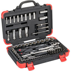 Vigor - Socket set ∙ V1706N ∙ Attacco quadro, cavo, 1/4 di pollice (6,3 mm), Attacco quadro, cavo, 1/2 di pollice (12,5 mm), Attacco esagonale,