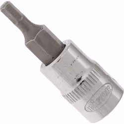 Attacco: Attacco quadro, cavo, 1/4 di pollice (6,3 mm) Presa di forza: Profilo esagonale interno Apertura chiave: 3 mm Dimens ...