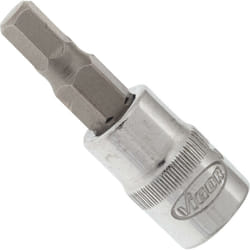 Screwdriver socket for inside hexagon screws ∙ V2432N ∙ Attacco quadro, cavo, 1/4 di pollice (6,3 mm) ∙ Profilo esagonale interno ∙ Size 5 mm