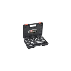 Vigor - Set di chiavi a bussola extra piatte V6 3/8 di pollice