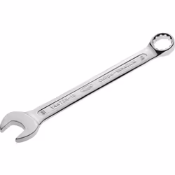 Long design 15° offset box-end wrench Secure hold with oily hands thanks to anti-slip surface DIN 3113 Forma A, ISO 7738 Pres ...