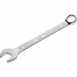 Long design 15° offset box-end wrench Secure hold with oily hands thanks to anti-slip surface DIN 3113 Forma A, ISO 7738 Pres ...
