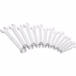 Long design 15° offset box-end wrench Secure hold with oily hands thanks to anti-slip surface DIN 3113 Forma A, ISO 7738 Pres ...