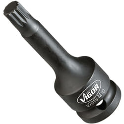 Vigor - Impact screwdriver socket ∙ V7018-M10 ∙ Attacco quadro, cavo, 1/2 di pollice (12,5 mm) ∙ Profilo poligonale interno xzn ∙ Size M10