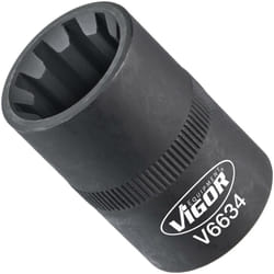 Vigor - Socket ∙ V6634 ∙ Attacco quadro, cavo, 1/2 di pollice (12,5 mm) ∙ Profilo scanalato ∙ Size 20 mm