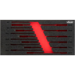 Vigor - Soft foam insert ∙ empty ∙ V6721-L ∙ l x w x h: 393 mm x 188 mm x 35 mm