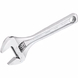 One-hand wrench size adjustment using the adjustable wheel on the wrench head Head set angled at 15° Easily legible mm scale  ...