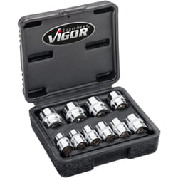 12-point socket set ∙ V7538/10 ∙ Attacco quadro, cavo, 3/8 di pollice (10 mm) ∙ Profilo a doppio esagono esterno ∙ 10-pieces ∙ Numero utensili: 10