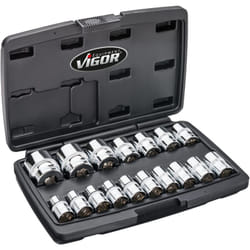 12-point socket set ∙ V7512/17 ∙ Attacco quadro, cavo, 1/2 di pollice (12,5 mm) ∙ Profilo a doppio esagono esterno ∙ 17-pieces ∙ Numero utensili: 17