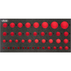 Soft foam insert ∙ empty ∙ V7520-L ∙ L x W x H: 393 mm x 188 mm x 35 mm