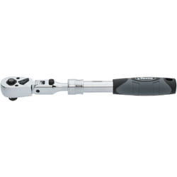 Vigor - Telescopic reversible ratchet with hinge joint ∙ V6638N ∙ Attacco quadro, massiccio, 3/8 di pollice (10 mm) ∙ 350 mm