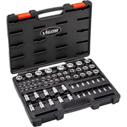 Vigor - t+ Steckschlüsseleinsatz Satz ∙ V7920N ∙ Attacco quadro, cavo, 1/4 di pollice (6,3 mm), Attacco quadro, cavo, 3/8 di pollice (10 mm), Attacco
