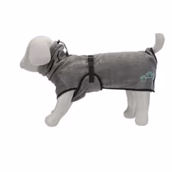 TRIXIE 23573 accessorio per il bagno degli animali domestici 1 pz Grigio Cotone, Poliestere Cane Asciugamano da bagno - Vista aggiuntiva 4