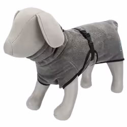 TRIXIE 23573 accessorio per il bagno degli animali domestici 1 pz Grigio Cotone, Poliestere Cane Asciugamano da bagno - Vista aggiuntiva 5
