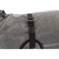 TRIXIE 23573 accessorio per il bagno degli animali domestici 1 pz Grigio Cotone, Poliestere Cane Asciugamano da bagno - Vista aggiuntiva 6