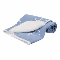 TRIXIE 37103 coperta per cani e gatti Cane Cotone, Poliestere Blu, Bianco