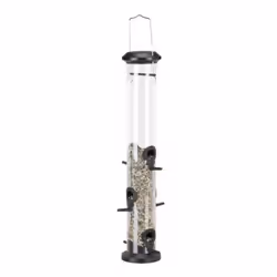 TRIXIE 55636 mangiatoia per uccello Nero, Trasparente Plastica Da appendere