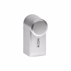 Homematic IP HmIP-DLD-S, Serratura intelligente, Senza chiave, Telecomando, Argento, IP20, Stilo AA, 3 pz