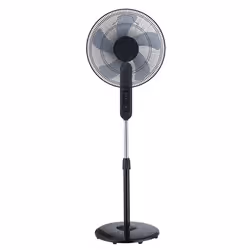 Midea FS40-15FR, Ventilatore domestico con pale, Nero, Pavimento, Metallo, Plastica, 60 dB, 950 Giri/min