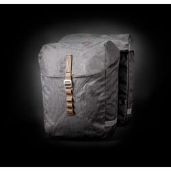 racktime Heda Posteriore Borsa da bicicletta 24 L Tessuto, Pelle Grigio