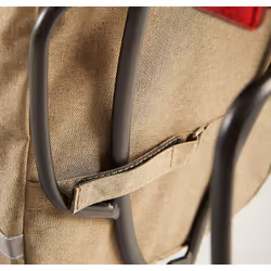 racktime Heda Posteriore Borsa da bicicletta 24 L Tessuto, Pelle Grigio