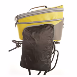 racktime Talis Plus Posteriore Borsa da bicicletta 8 L Poliestere Nero, Grigio - Vista aggiuntiva 2