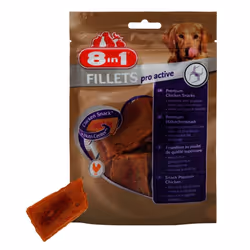 8in1 Fillets Pro Active Cane Premio Pollo 80 g - Vista aggiuntiva 4