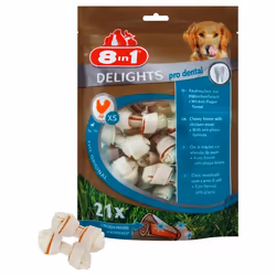 8in1 Delights Pro Dental Cane Premio Pollo 252 g - Vista aggiuntiva 4