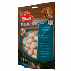 8in1 Delights Pro Dental Cane Premio Pollo 252 g - Vista aggiuntiva 5