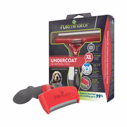 FURminator 4048422144274 pettine e spazzola per animali Grigio, Rosso Cane Spazzola rimuovi pelo
