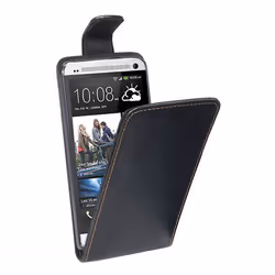 PEDEA 32260012, Custodia flip a libro, HTC, One 2, Nero