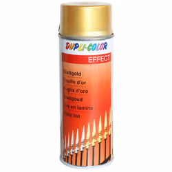 Vernice acrilica decorativa con effetto foglia d'Oro 400 ml; Eccellente aderenza su metallo, vetro, ceramica, pietra, legno, ...