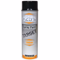 Scopri la Vernice Spray Target Nero Profondo Opaco, ideale per progetti di rinnovo. Bomboletta da 500 ml, perfetta per un'app ...