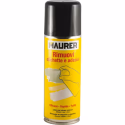 Spray ideale per la rimozione di adesivi e residui di colla da vetro, ceramica, legno, metalli e vari tipi di materiali plast ...