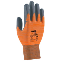 Uvex 6005407 Guanto protettivo Grigio, Arancione Elastan, Poliammide 1 pz