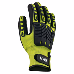 Uvex synexo impact 1, Nero, Verde, Adulto, Adulto, Unisex, Fibra, Nylon, Polietilene