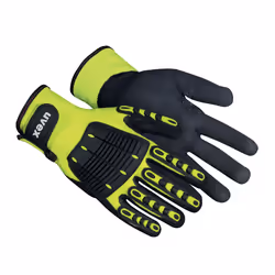 Uvex synexo impact 1 Nero, Verde Polietilene, Nylon, Fibra