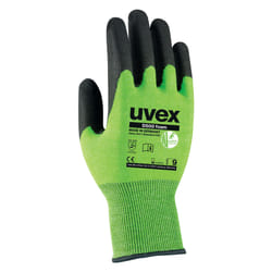 Uvex 60604 Guanti da fabbrica Verde Viscosa, Poliammide, Acciaio