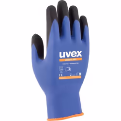 Uvex 60027, Guanti da officina, Antracite, Blu, Adulto, Adulto, Unisex, 1 pz