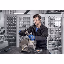Uvex 60027 Guanti da officina Antracite, Blu Elastan, Poliammide 1 pz