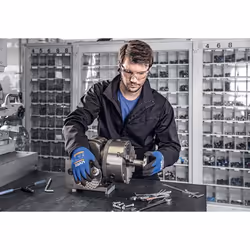Uvex 60027 Guanti da officina Antracite, Blu Elastan, Poliammide 1 pz
