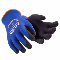 Uvex 6002710 Guanto protettivo Guanti da officina Antracite, Blu Elastan, Poliammide 1 pz - Vista aggiuntiva 5