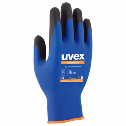 Uvex 6002711, Guanti da officina, Antracite, Blu, Adulto, Adulto, Unisex, 1 pz