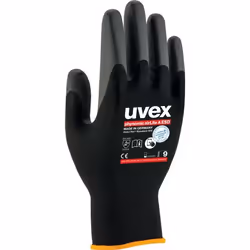 Uvex 60038, Guanti da officina, Nero, Adulto, Adulto, Unisex, Protezione contro le scariche elettrostatiche (ESD)
