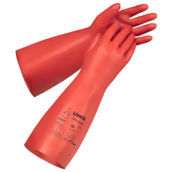 Uvex power protect V1000, Guanti isolanti, Rosso, Adulto, Adulto, Unisex, Protezione contro le scariche elettrostatiche (ESD)