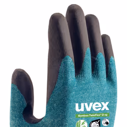 Uvex 60090 Guanti da fabbrica Nero, Verde Polietilene, Elastan, Viscosa, Poliammide, Acciaio 1 pz